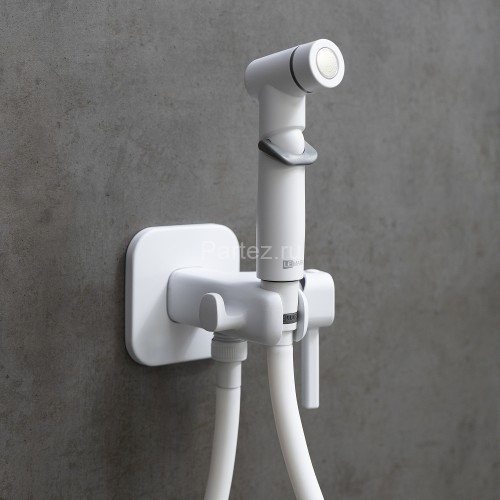 Смеситель Lemark Solo LM7165MW с гигиеническим душем, встраиваемый