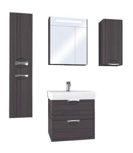 Шкаф AQUATON СИЛЬВА подвесной, левый, Дуб Макиато (1A215703SIW5L)