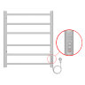 Полотенцесушитель электрический AZARIO PARMA 500/600 6 секций, диммер справа, белый (AZ10856W)