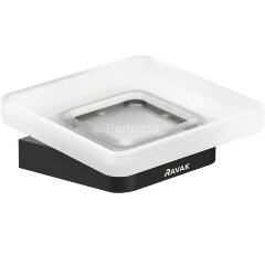 Мыльница Ravak 10° black, Черный матовый (X07P556)