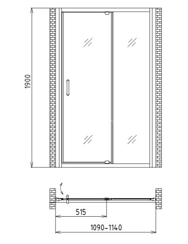 Душевая дверь Gemy Sunny Bay S28191C