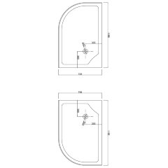 Душевое ограждение Loranto 120х80х195, низкий поддон 13 см, стекло 4мм ( CS-827AL)