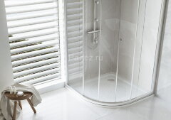 Душевой поддон BLB 90х90х6,5, стальной полукруглый