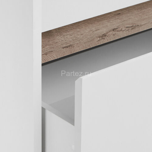 Тумба под раковину AQUATON Марти 70 подвесная, Белый/Дуб Эндгрейн (1A267501MY010)