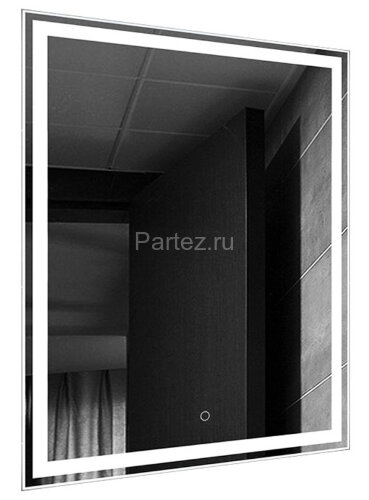 Зеркало Loranto Стиль 600х800 с сенсором, на подложке (CS00058006)