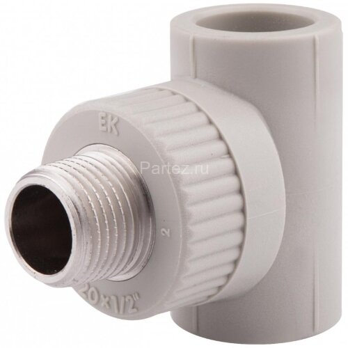 Тройник комбинированный PPR-НР D32х1" Ekoplastik