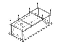 Каркас для акриловой ванны Santek Санторини 170х70 (1.WH30.2.488)