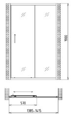 Душевая дверь Gemy Victoria S30191B