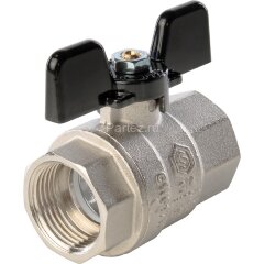 Кран шаровой полнопроходной ВР/ВР бабочка 3/4" Stout