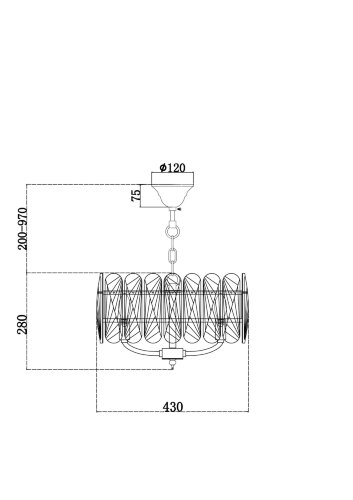 Подвесная люстра Maytoni MOD122PL-05BS