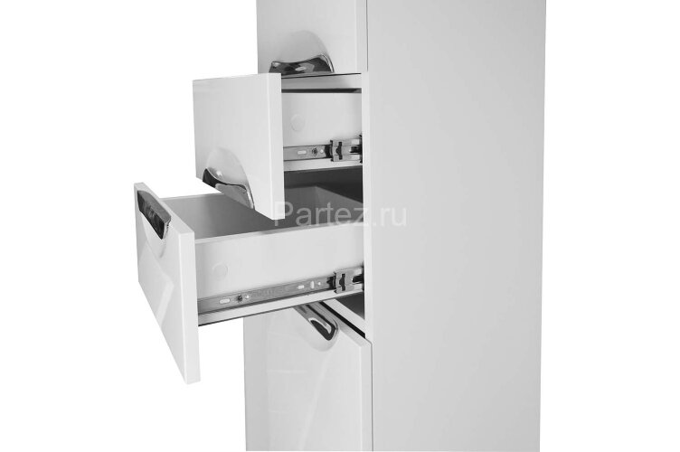 Пенал Loranto Стиль 30 правосторонний, 300х1970х330, белый (CS00024676)