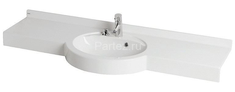 Раковина - столешница AQUATON Отель 1500, белая (1A70133NOT010)