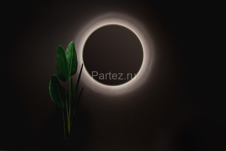 Зеркало Azario Monaco-GOLD d770 бесконтактный сенсор, золотая рамка (LED-00002766)