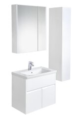 UP Шкаф зеркальный 700 мм, белый глянец