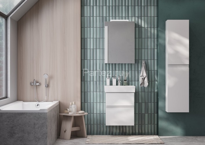 Тумба под раковину Roca Oleta 60 подвесная, 2 ящика, белый матовый (A857638501)