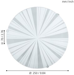Настенно-потолочный светильник Eglo 89239