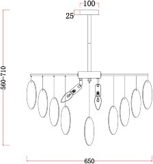 Потолочная люстра Freya FR5104PL-06N