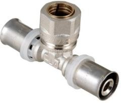 Тройник пресс с обжимным соединением 20х15х20 VALTEC