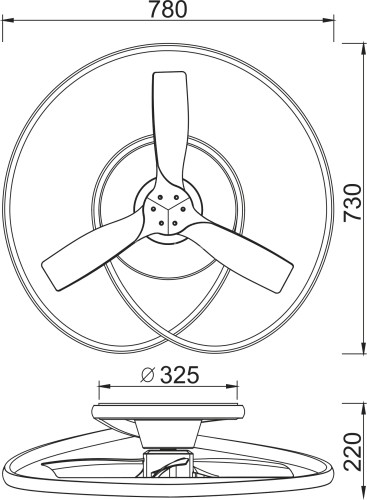 Потолочная люстра Mantra 8236
