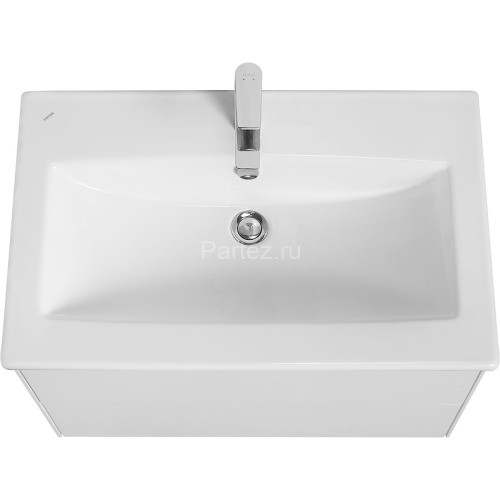 Тумба под раковину Aquaton Сохо 75 подвесная, цвет белый глянцевый (1A258101AJ010)