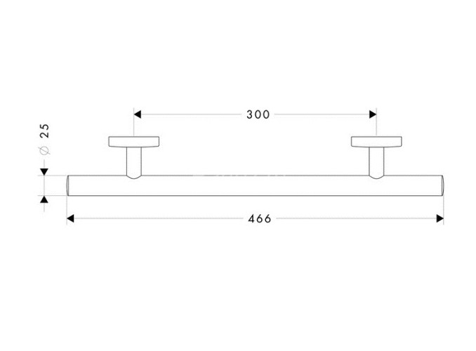 Поручень Hansgrohe Logis, хром (40513000)