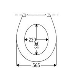 Крышка-сиденье для унитаза Haro Фавос микролифт, стальное крепление с эксцентриком, белое (537110)