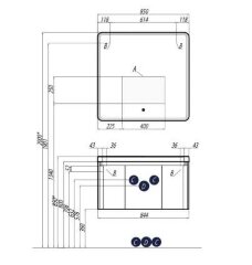 Тумба под раковину AQUATON Шерилл 85 подвесная, белая (1A208801SH010)