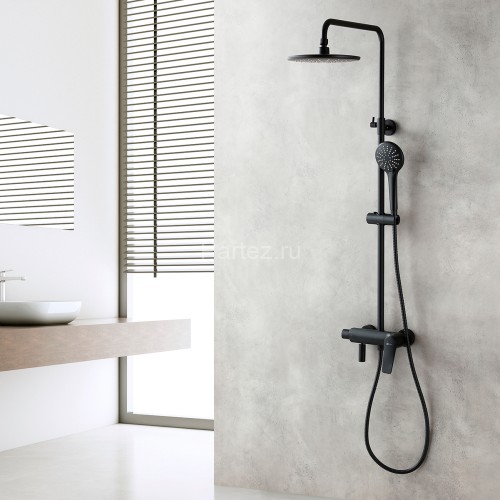 Смеситель Lemark Bronx LM3762BL для ванны и душа с регулируемой высотой штанги