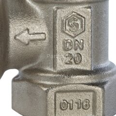 Клапан термостатический угловой 3/4" Stout