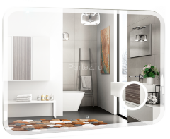 Зеркало AZARIO Эльза 800х550, LED-подсветка с диммером, сенсорный выключатель (ФР-00002156)