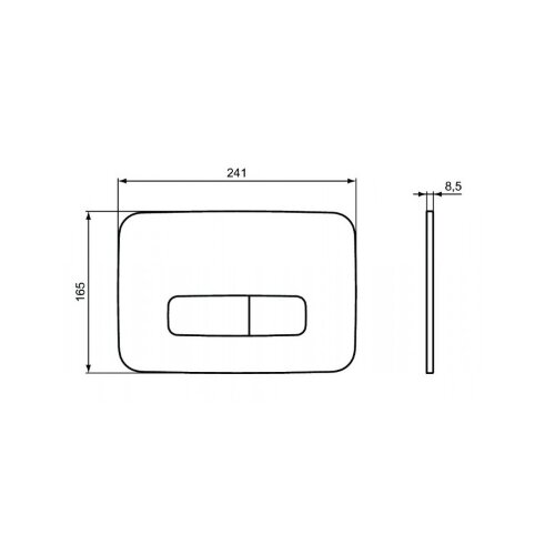 Кнопка смыва Ideal Standard OLEAS™ M3, белая (R0123AC)