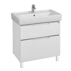 Тумба под раковину AQUATON Дакота 80 напольная, белая (1A202901DAAY0)