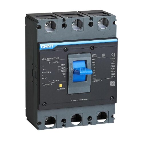 Выключатель автоматический 3п 1000А 50кА NXM-1000S (R) CHINT 131377