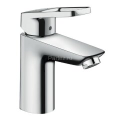 71154000 Logis Loop Смеситель для раковины 100, однорычажный, CoolStart, со сливным гарнитуром