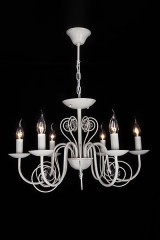 Подвесная люстра Eurosvet 60018/6 белый с золотом