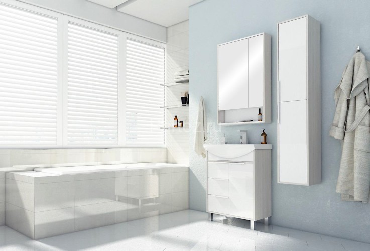 Тумба под раковину AQUATON РИКО 65 напольная к Белый-Ясень Фабрик (1A213301RIB90)