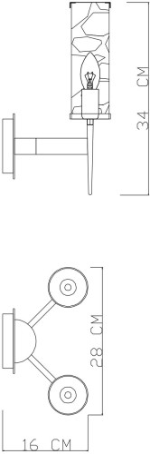 Бра Divinare 4505/17 AP-2