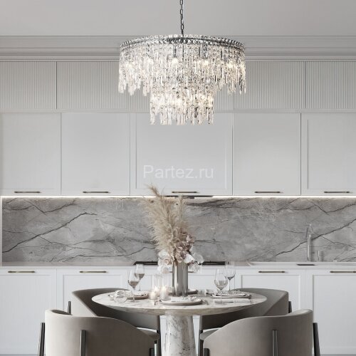 Подвесная люстра Eurosvet 60160 хром