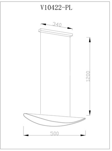 Подвесной светильник Moderli V10422-PL