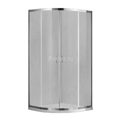 Душевое ограждение Azario MILTON 900х900х2000, БЕЗ ПОДДОНА, полукруглое, матовое стекло 6 мм, цвет профиля серебро (AZ-ND2142 900 FOG)