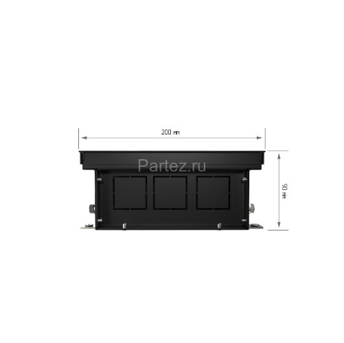 Конвектор внутрипольный Royal Thermo ATRIUM-90/200/3000-DG-U-BL