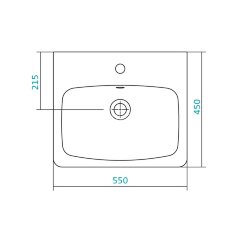 Раковина AQUATON Нео 55, белая (1WH302185)