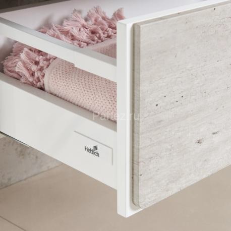 Z_RONDA Модуль д/раковины 700 мм, белый глянец/антрацит (подходит раковина Gap)