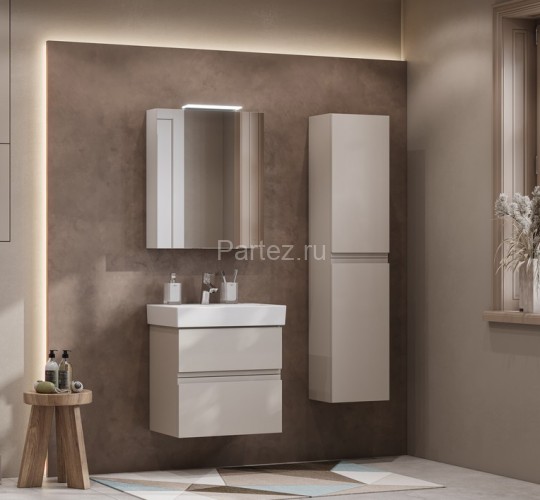 Тумба под раковину Roca Oleta 80 подвесная, 2 ящика, капучино (A857640515)