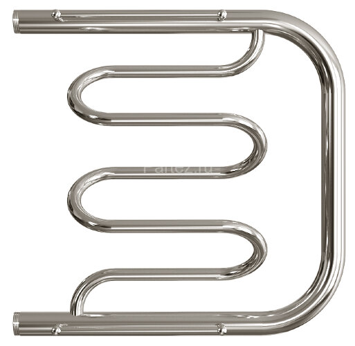 Полотенцесушитель водяной ДВИН Dw фокстрот 50/50 c полкой, полированный (4627085930860)