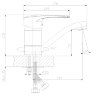 Смеситель Rossinka T40-22 для раковины