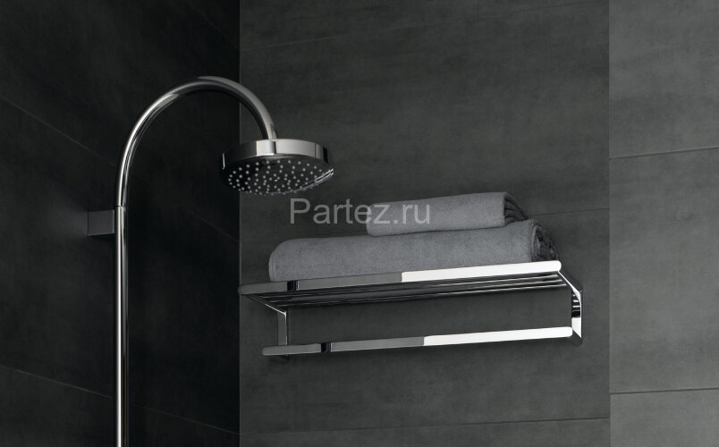 Полотенцедержатель с полкой Keuco Elegance NEW, хром (11675010000)