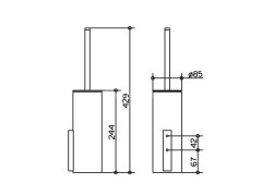 Ёрш для унитаза Keuco Edition 400, хром (11564019000)