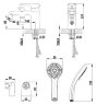 Смеситель Lemark Status LM4415C на борт ванны