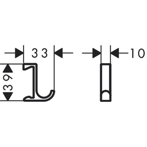 Крючок Hansgrohe WallStoris, Черный матовый (27929670)